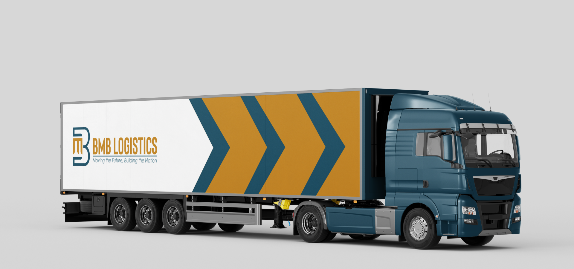 BMB Logistics trucks on the open highway